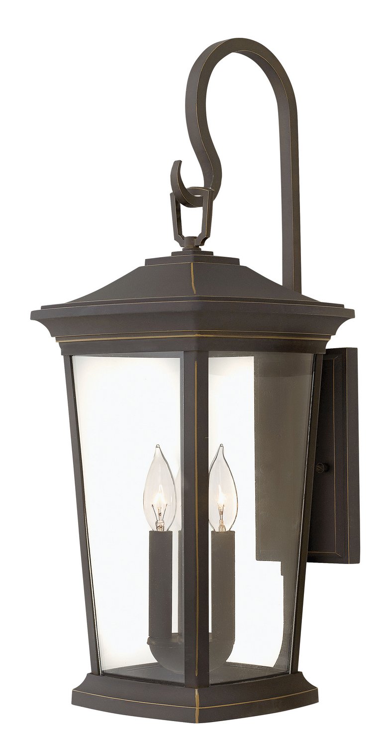 Bromley Large 3-Light Outdoor Wall Lantern in Oil Rubbed Bronze