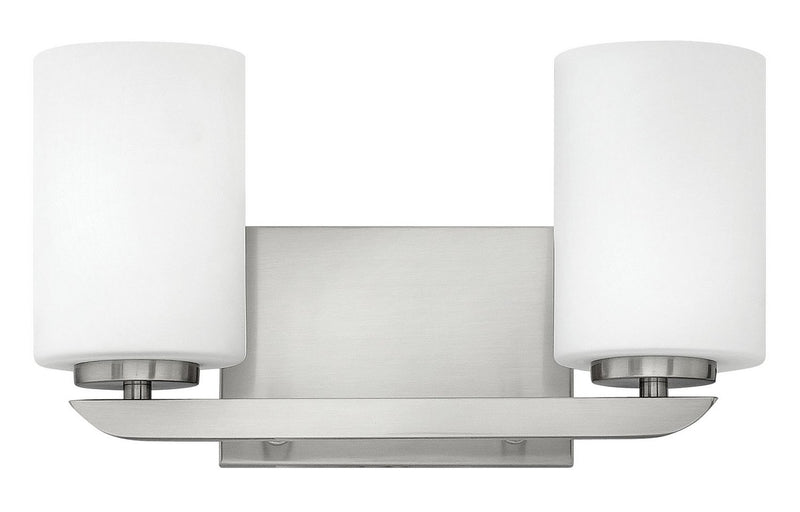 Kyra 2-Light Bath Vanity Light in Brushed Nickel