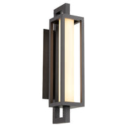 Parlor 22" LED Outdoor Wall Lantern in Textured Black