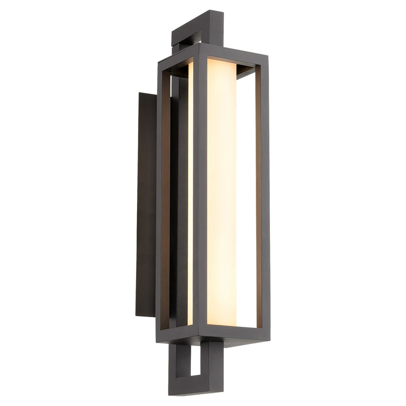 Parlor 22" LED Outdoor Wall Lantern in Textured Black