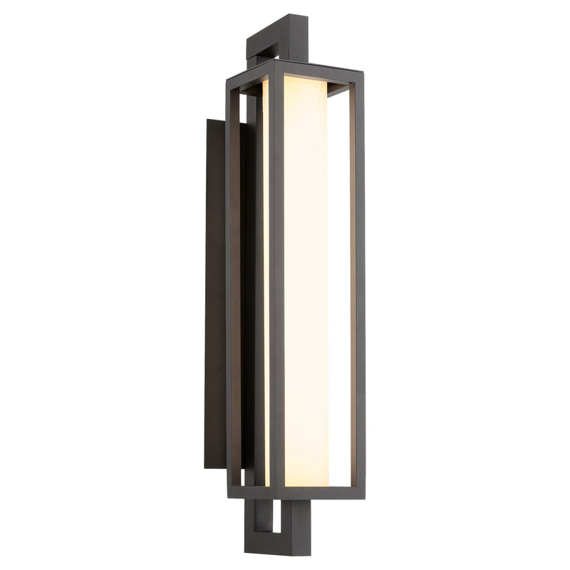 Parlor 28" LED Outdoor Wall Lantern in Textured Black