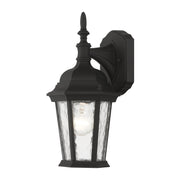 Hamilton Mini 13.5" Outdoor Wall Lantern in Textured Black