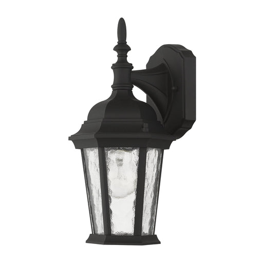 Hamilton Mini 13.5" Outdoor Wall Lantern in Textured Black