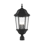 Hamilton 3-Light Large Outdoor Post Light in Textured Black