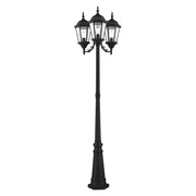 Hamilton 3-Light Outdoor Post Light in Textured Black