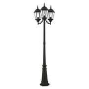 Hamilton 3-Light Outdoor Post Light in Textured Black