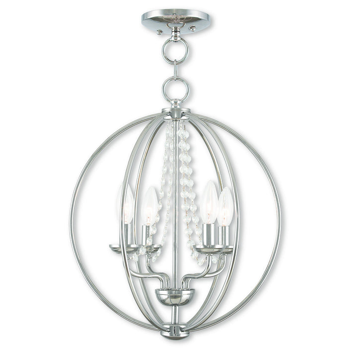 Arabella 4-Light Convertible Mini Chandelier/Ceiling Mount - Lamps Expo