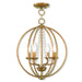Arabella 4-Light Convertible Mini Chandelier/Ceiling Mount - Lamps Expo