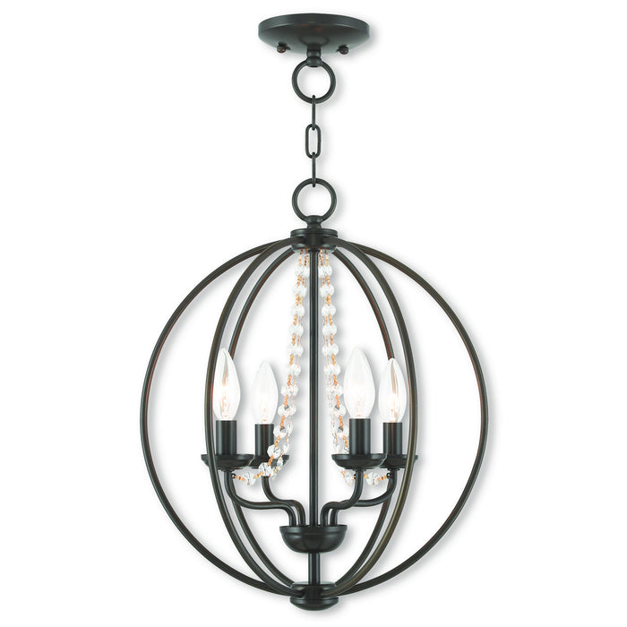 Arabella 4-Light Convertible Mini Chandelier/Ceiling Mount - Lamps Expo