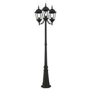 Hamilton 3-Light Outdoor Post Light in Textured Black