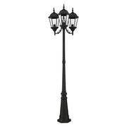 Hamilton 3-Light Outdoor Post Light in Textured Black