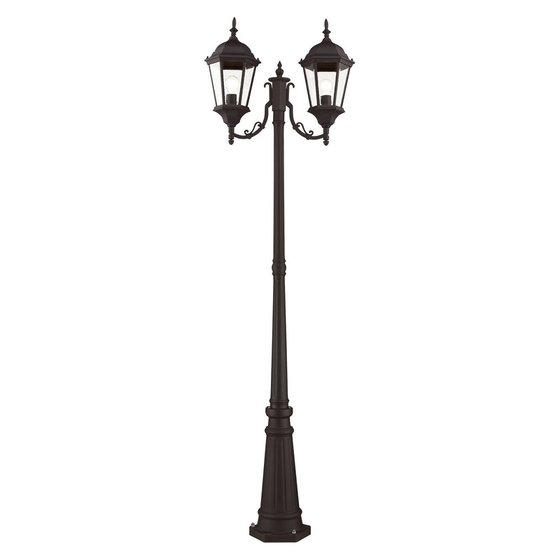 Hamilton 2-Light Outdoor Post Light in Bronze
