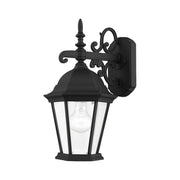 Hamilton Small 15.25" Outdoor Wall Lantern in Textured Black