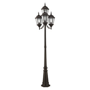 Hamilton 4-Light Outdoor Post Light in Bronze