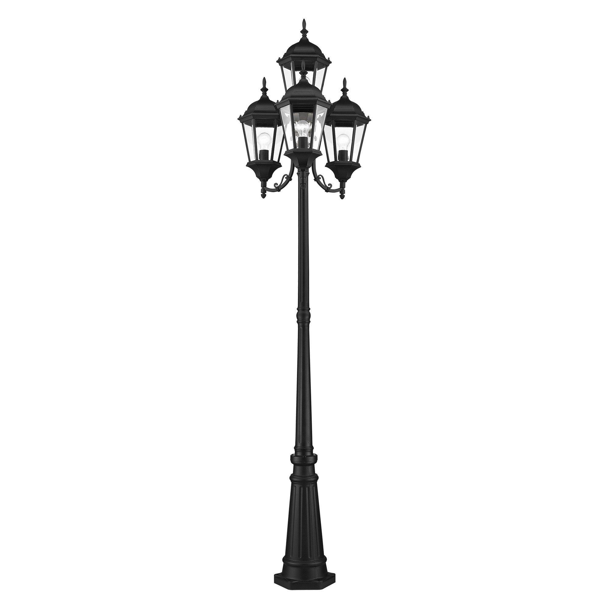 Hamilton 4-Light Outdoor Post Light | Livex Lighting — Lamps Expo