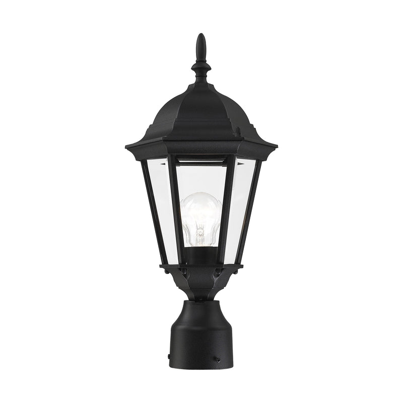 Hamilton Small Outdoor Post Light in Textured Black