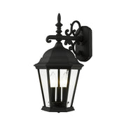 Hamilton 3-Light 18.5" Outdoor Wall Lantern in Textured Black