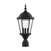 Hamilton 3-Light Medium Outdoor Post Light in Textured Black