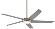 Raptor 60" LED Ceiling Fan in Brushed Nickel / Silver