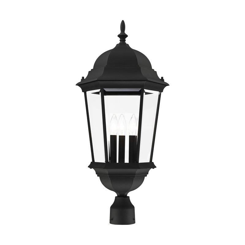 Hamilton 3-Light Large Outdoor Post Light in Textured Black