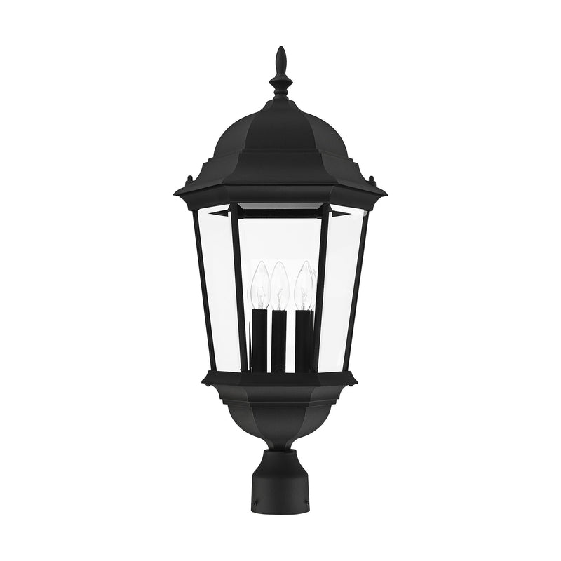 Hamilton 3-Light Large Outdoor Post Light in Textured Black