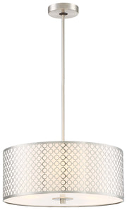 Dots 3-Light Pendant in Brushed Nickel - Lamps Expo