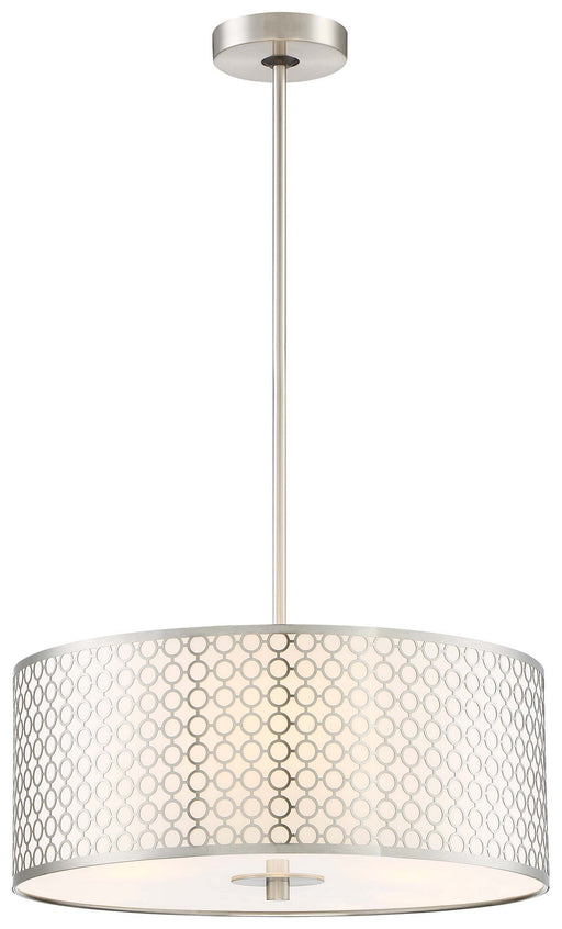 Dots 3-Light Pendant in Brushed Nickel - Lamps Expo