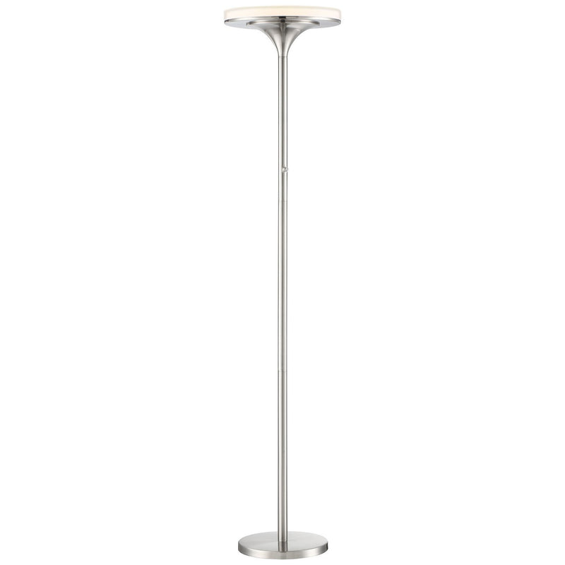 U.H.O. LED Torchiere Floor Lamp in Brushed Nickel