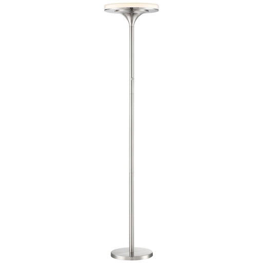 U.H.O. LED Torchiere Floor Lamp in Brushed Nickel
