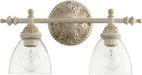 Traditional Vanity in Persian White W/ Clear/Seeded