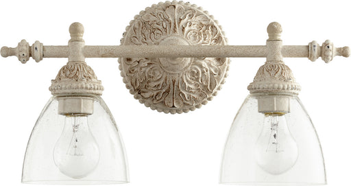 Traditional Vanity in Persian White W/ Clear/Seeded