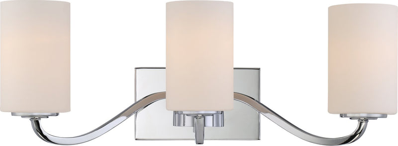 Willow 3-Light Bath Vanity Light in Polished Nickel