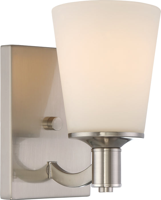 Laguna 1-Light Vanity in Brushed Nickel