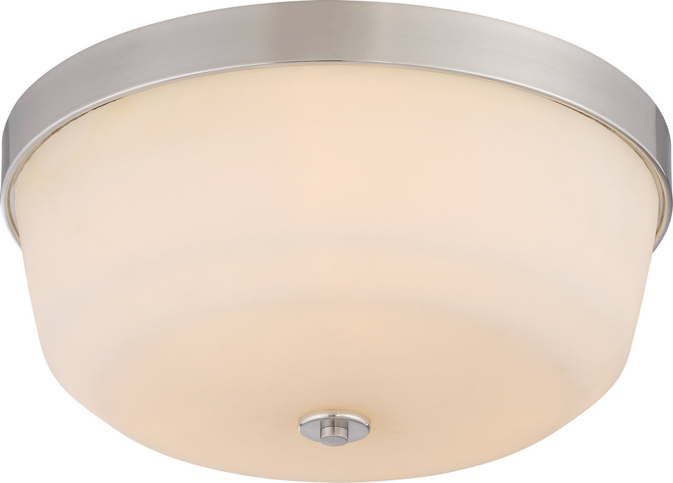 Laguna 3-Light Flush Fixture in Brushed Nickel