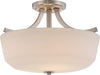 Laguna 2-Light Semi Flush in Brushed Nickel