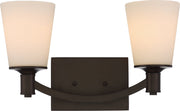 Laguna 2-Light Bath Vanity Light in Forest Bronze
