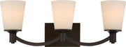 Laguna 3-Light Bath Vanity Light in Forest Bronze