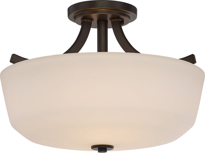 Laguna 2-Light Semi Flush in Forest Bronze