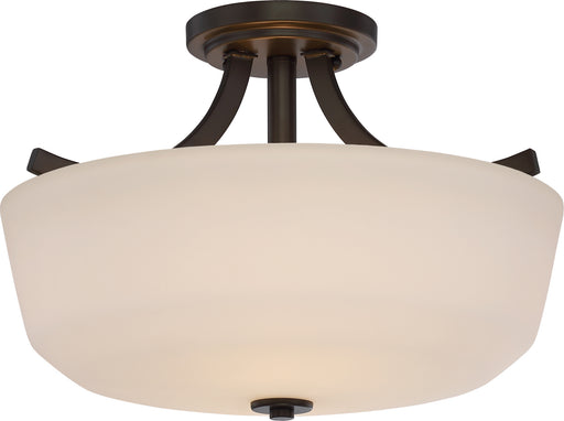 Laguna 2-Light Semi Flush in Forest Bronze