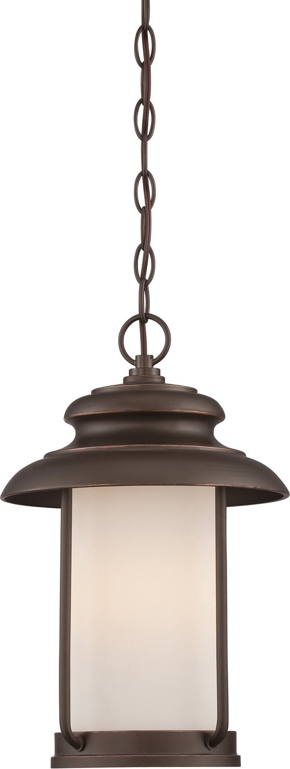 Bethany LED Outdoor Lantern Pendant in Forest Bronze