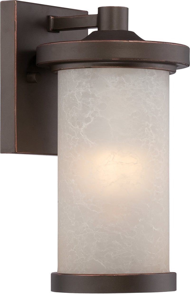 Diego LED Outdoor Wall Lantern in Mahogany Bronze