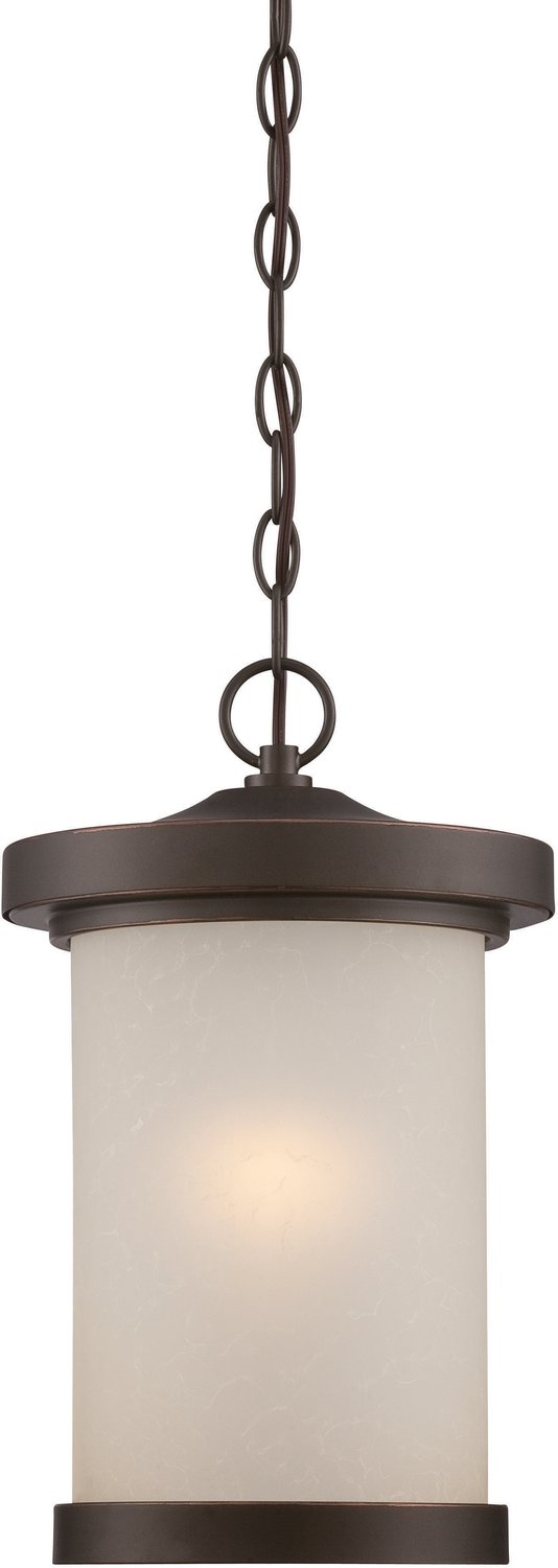 Diego LED Outdoor Lantern Pendant in Mahogany Bronze