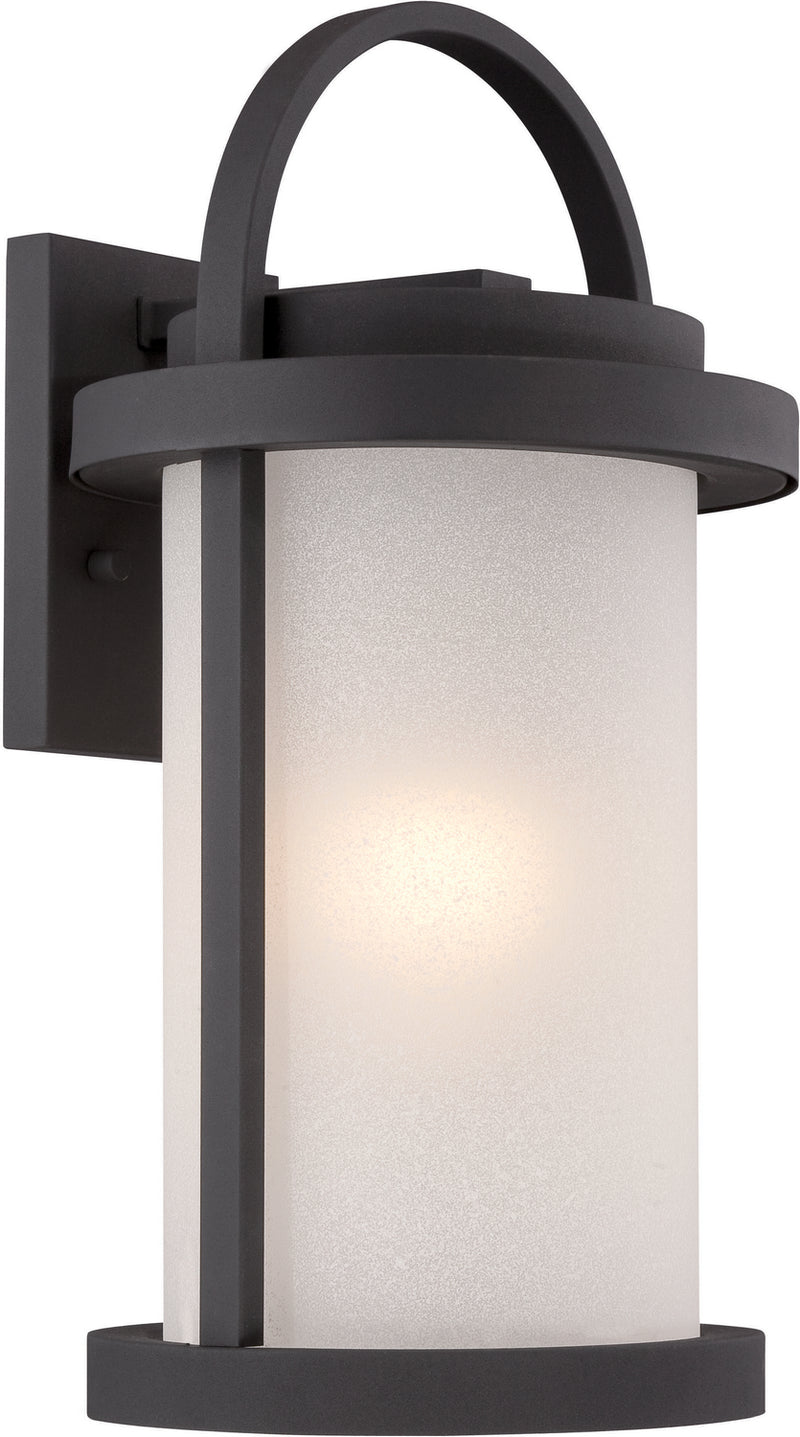Willis LED Outdoor Med Wall in Textured Black