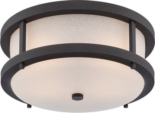 Willis LED Outdoor Flush in Textured Black