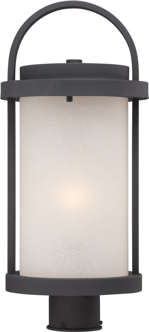 Willis LED Outdoor Post in Textured Black