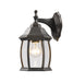 Waterdown 1 Light Outdoor Wall Light in Rubbed Bronze with Clear Beveled Glass
