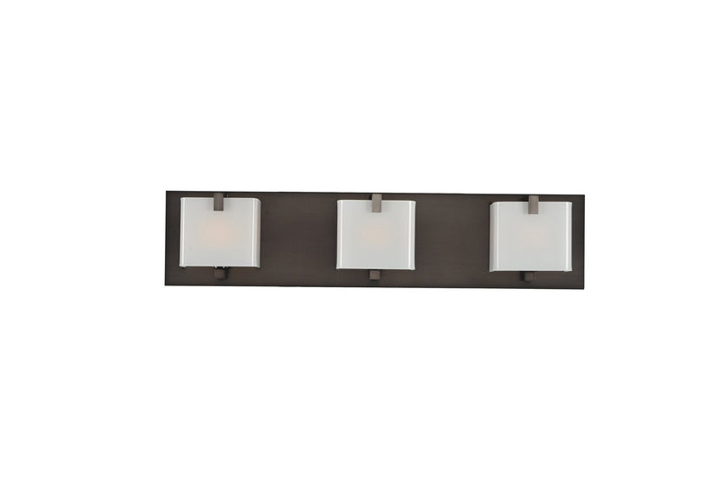 Meridian 3-Light Bath Vanity Light in Brushed Black Nickel