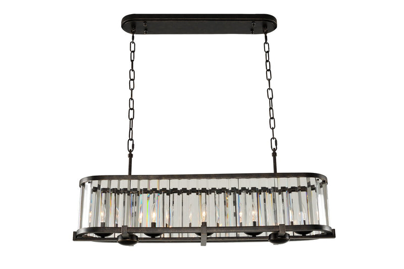 Essex 5-Light Linear Pendant in Sienna Bronze