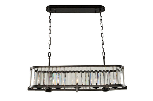 Essex 5-Light Linear Pendant in Sienna Bronze