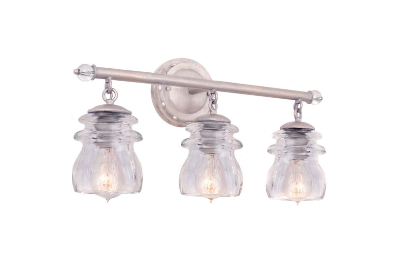 Brierfield 3-Light Bath Vanity Light in Pearl Silver